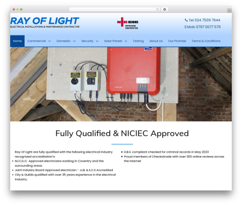 WordPress theme Hydrogen - rayoflightes.com