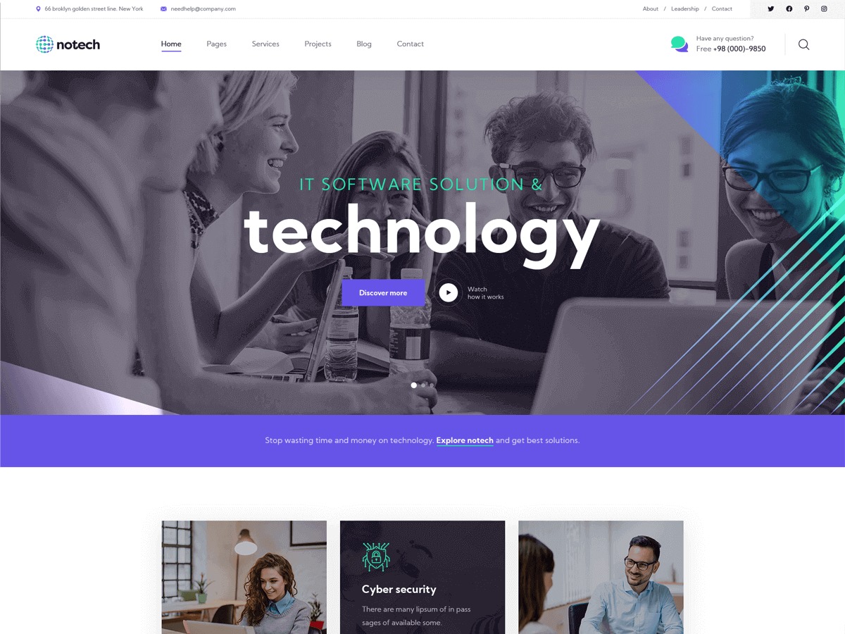 WordPress theme NOtech WordPress theme NOtech
