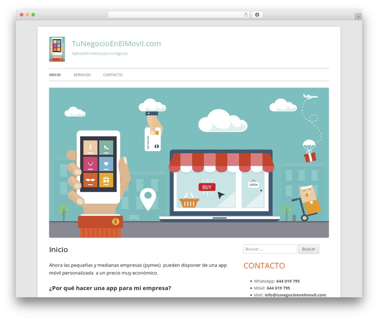 WordPress theme Tiny Framework - tunegocioenelmovil.com WordPress theme Tiny Framework - tunegocioenelmovil.com