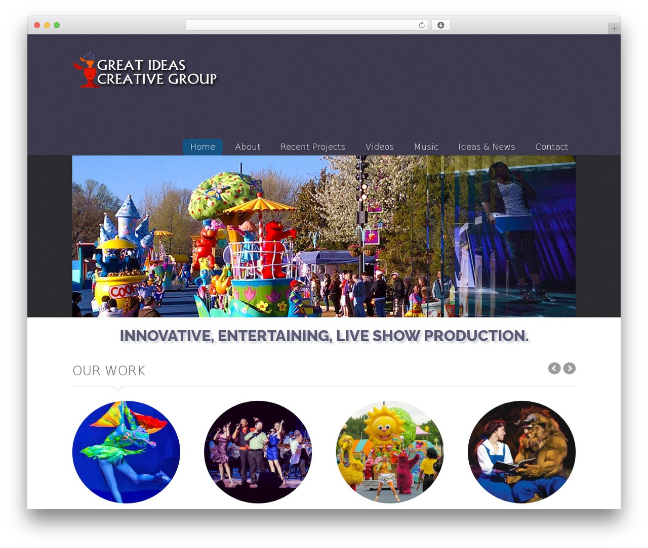 WP theme Thesis - greatideascreativegroup.com