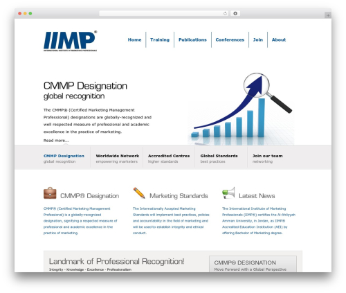 Bolder WordPress theme - theiimp.org