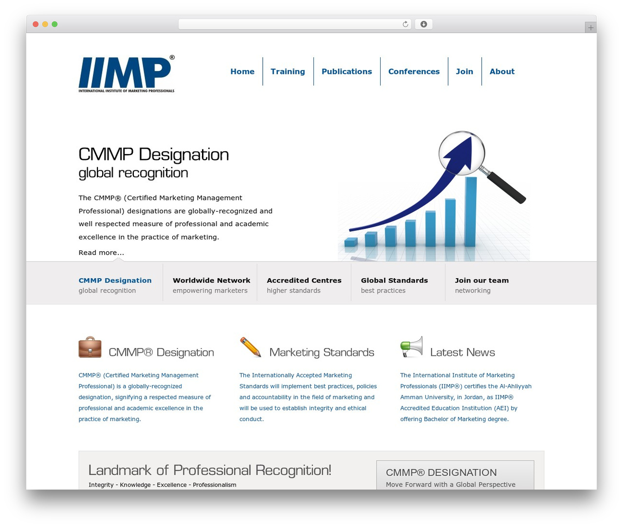Bolder WordPress theme - theiimp.org