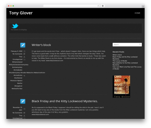 Eclipse WordPress theme design - tonyglover.net