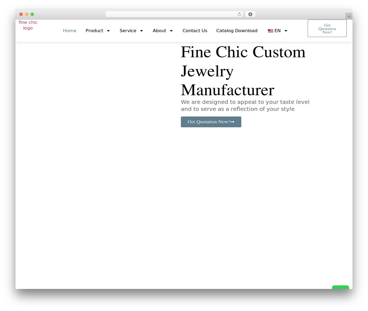 Hello Elementor WordPress theme - finechicjewelry.com