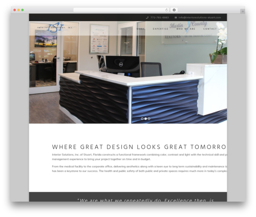 Maple WordPress theme - interiorsolutions-stuart.com