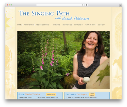 Modernize WordPress theme - thesingingpath.com
