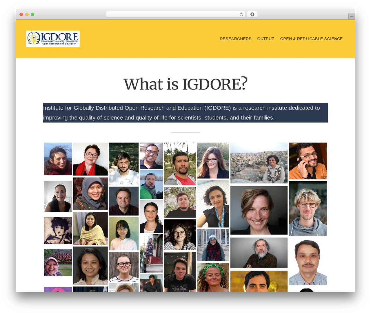 Purpose theme WordPress - igdore.org