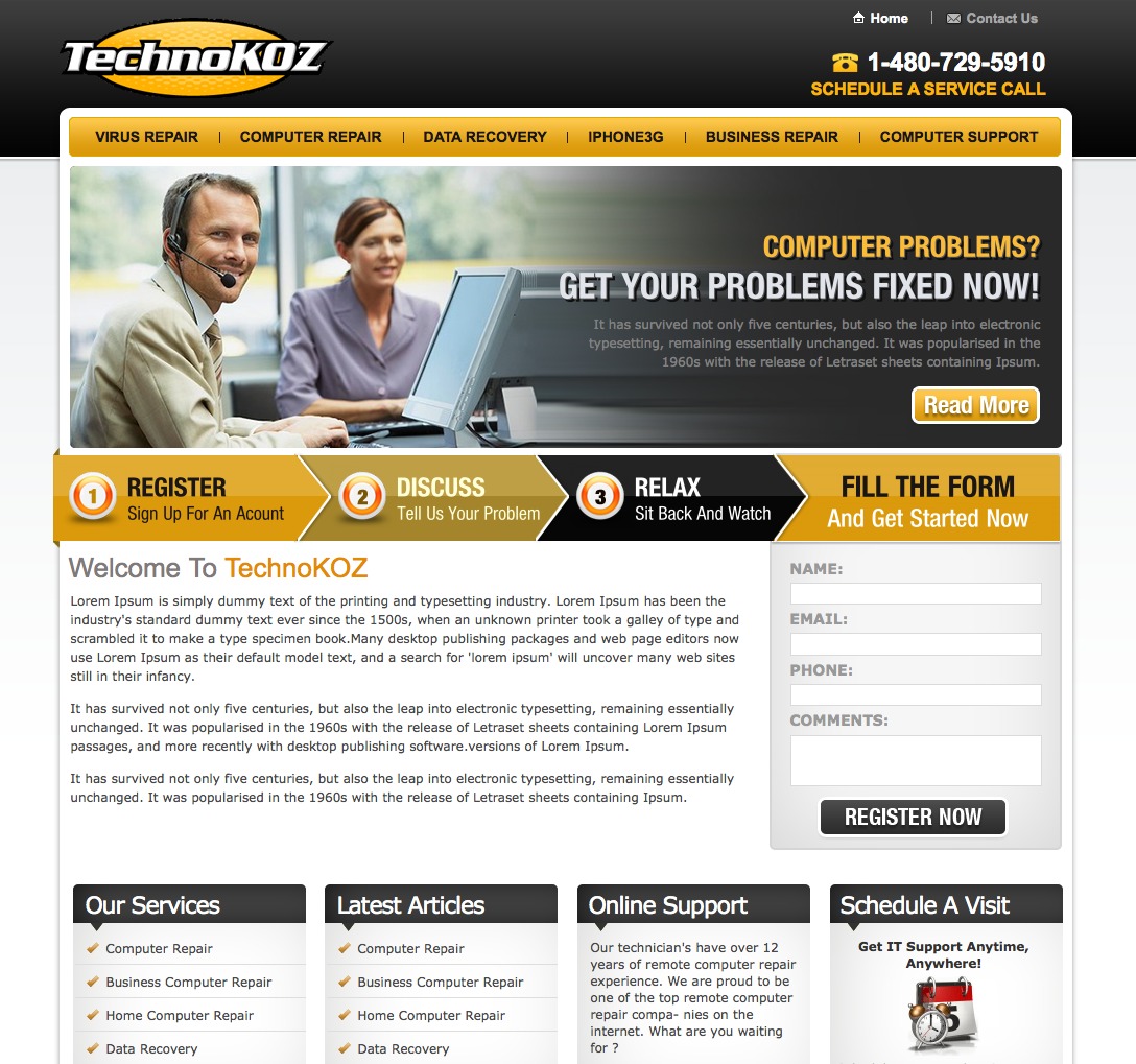 TechnoKOZ WordPress theme by Code My Concept