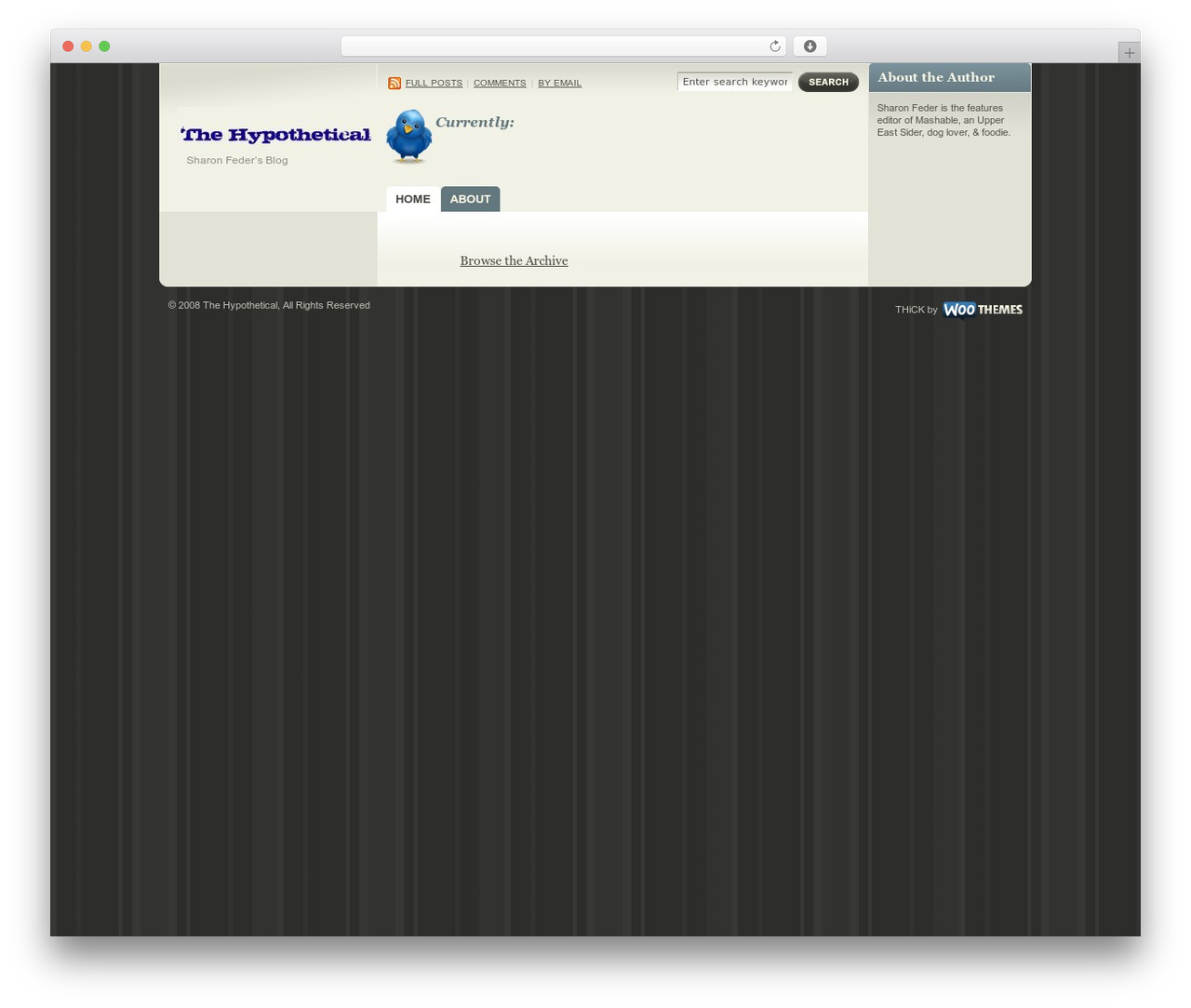 THiCK WordPress theme - thehypothetical.com