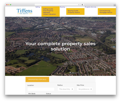 Propertyhive location autocomplete WordPress plugin - tiffen.co.uk