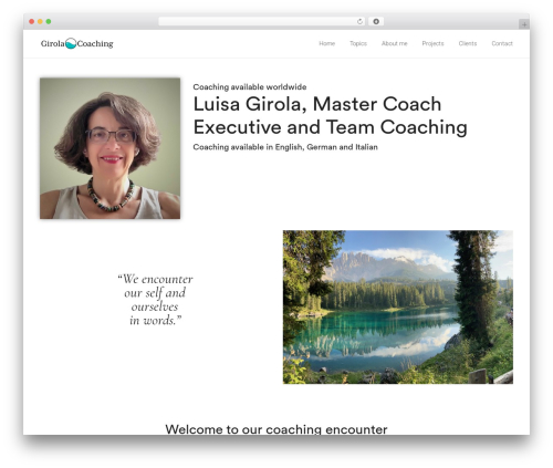 Webify WordPress theme - girolacoaching.com