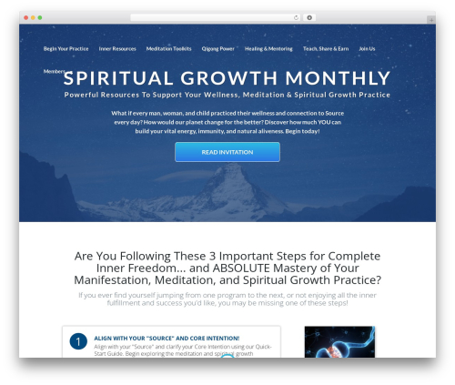 Content down arrow WordPress plugin - spiritualgrowthmonthly.com