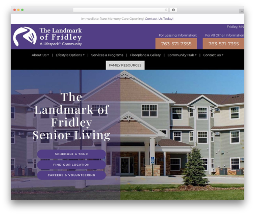 Custom blocks WordPress plugin - landmarkoffridley.com