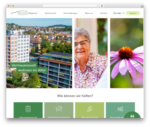 WordPress theme Mustersite - seniorenzentrum-wiesengrund.ch