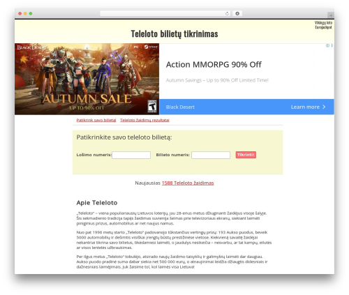 WordPress theme New - telelotobilietutikrinimas.eu