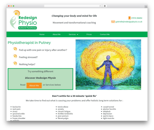 Hello Elementor WordPress theme - redesignphysio.co.uk