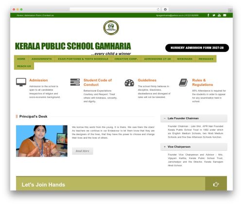 KPS theme WordPress - gamharia.keralapublicschooltrust.com