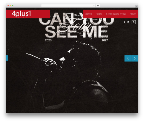 Muse WordPress theme - 4plus1-konzerte.de