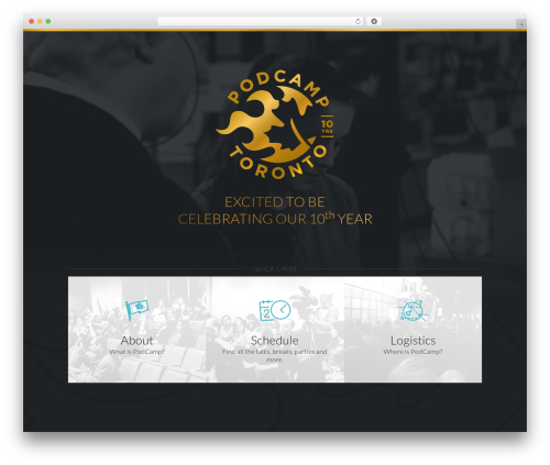 PCTO2016 Dev theme WordPress - 2016.podcamptoronto.com