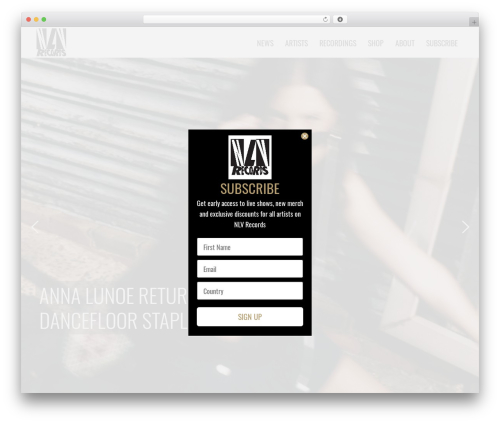 Ultima theme WordPress - nlvrecords.com