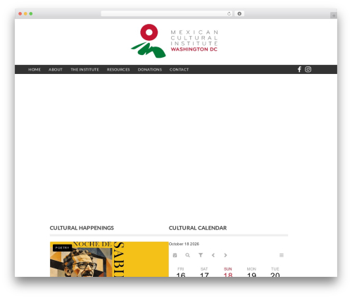 WordPress theme Maximalism Responsive WordPress Theme - instituteofmexicodc.org