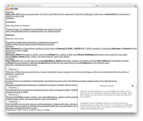 Etch Theme WordPress theme - factionnetworks.com