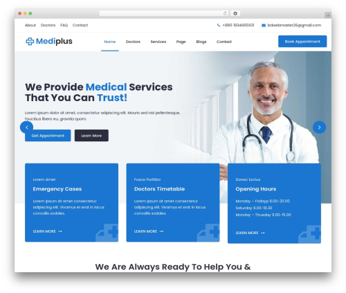 Mediplus WordPress theme - ar-abdurrahman.top/mediplus