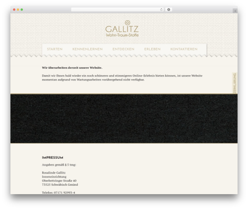Theme WordPress BootstrapWP - gallitz.de