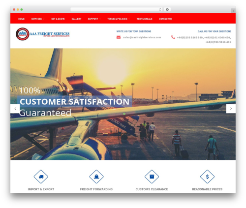 WordPress theme Translogistic - manchestercustomsclearanceagents.com