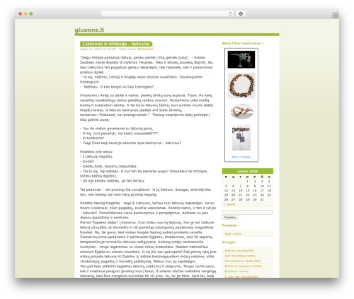 Almost Spring WordPress theme - gluosne.lt