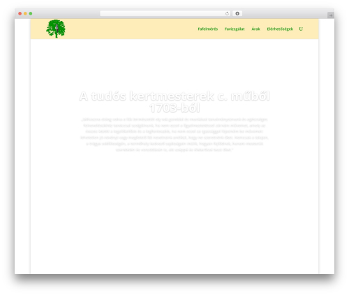 Divi WordPress theme - favizsgalat.hu