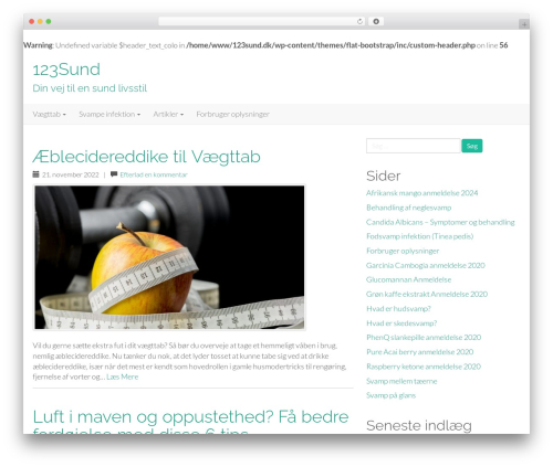 Flat Bootstrap theme WordPress free - 123sund.dk