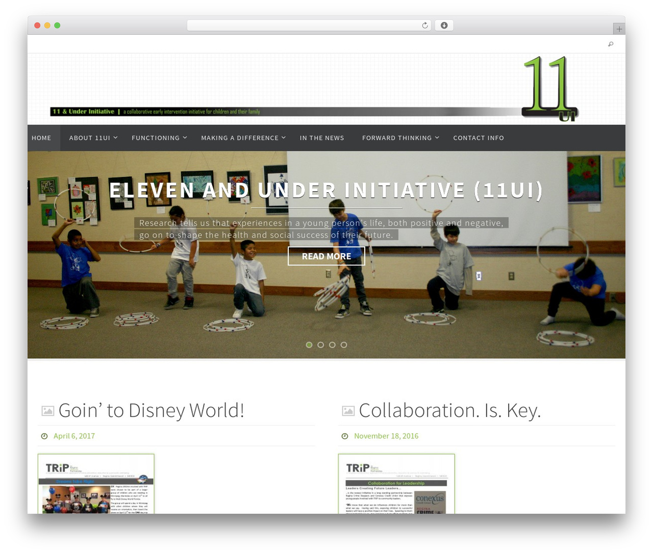Nirvana WordPress theme - 11andunderinitiative.ca