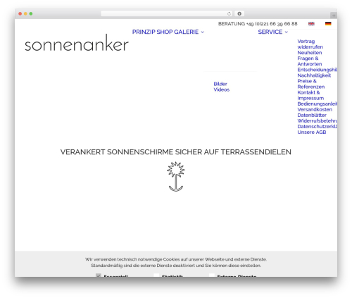 Dsgvo all in one for wp pro WordPress plugin - sonnenanker.de