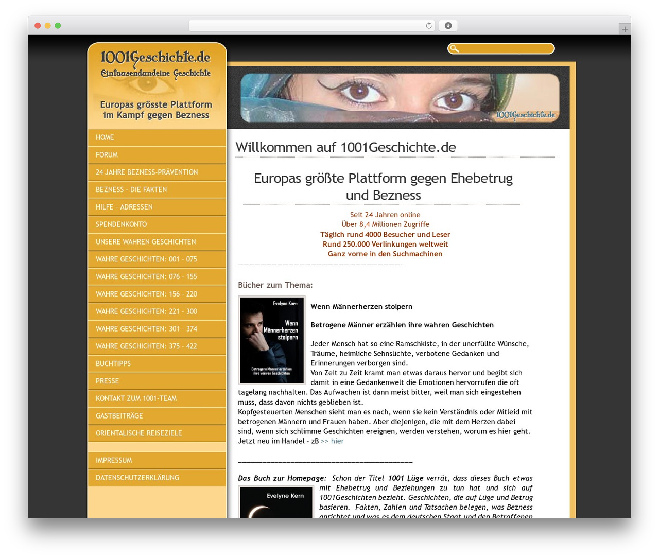1001design WordPress theme - 1001geschichte.de