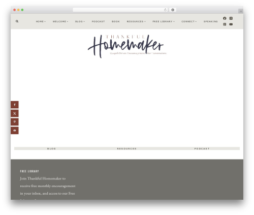 Anne WordPress theme - thankfulhomemaker.com