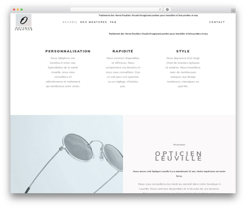 audrey theme WordPress - optiqueleuville.fr