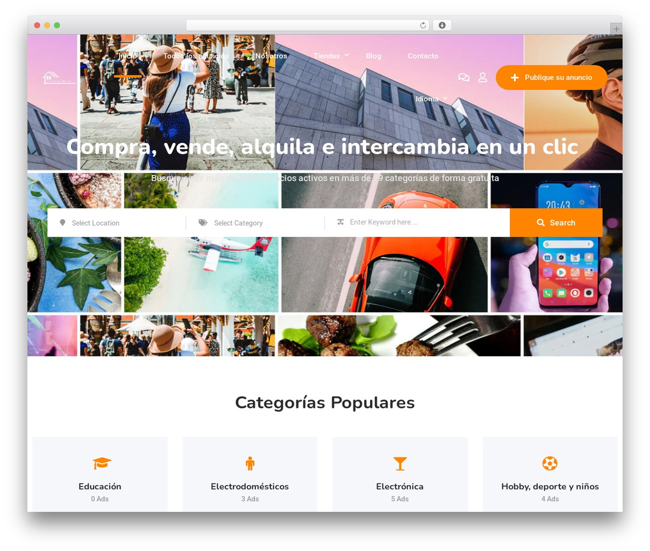 Classima WordPress theme - vendocasas.net Classima WordPress theme - vendocasas.net