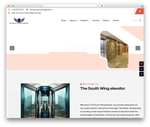 Constix WordPress theme - thesouthwingselevator.com