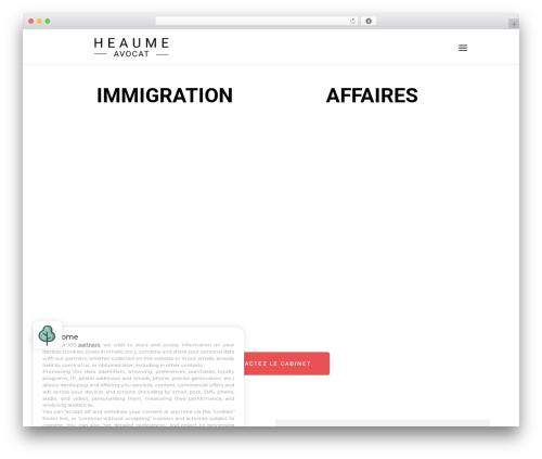 Divi theme WordPress - www.heaume-avocat.com