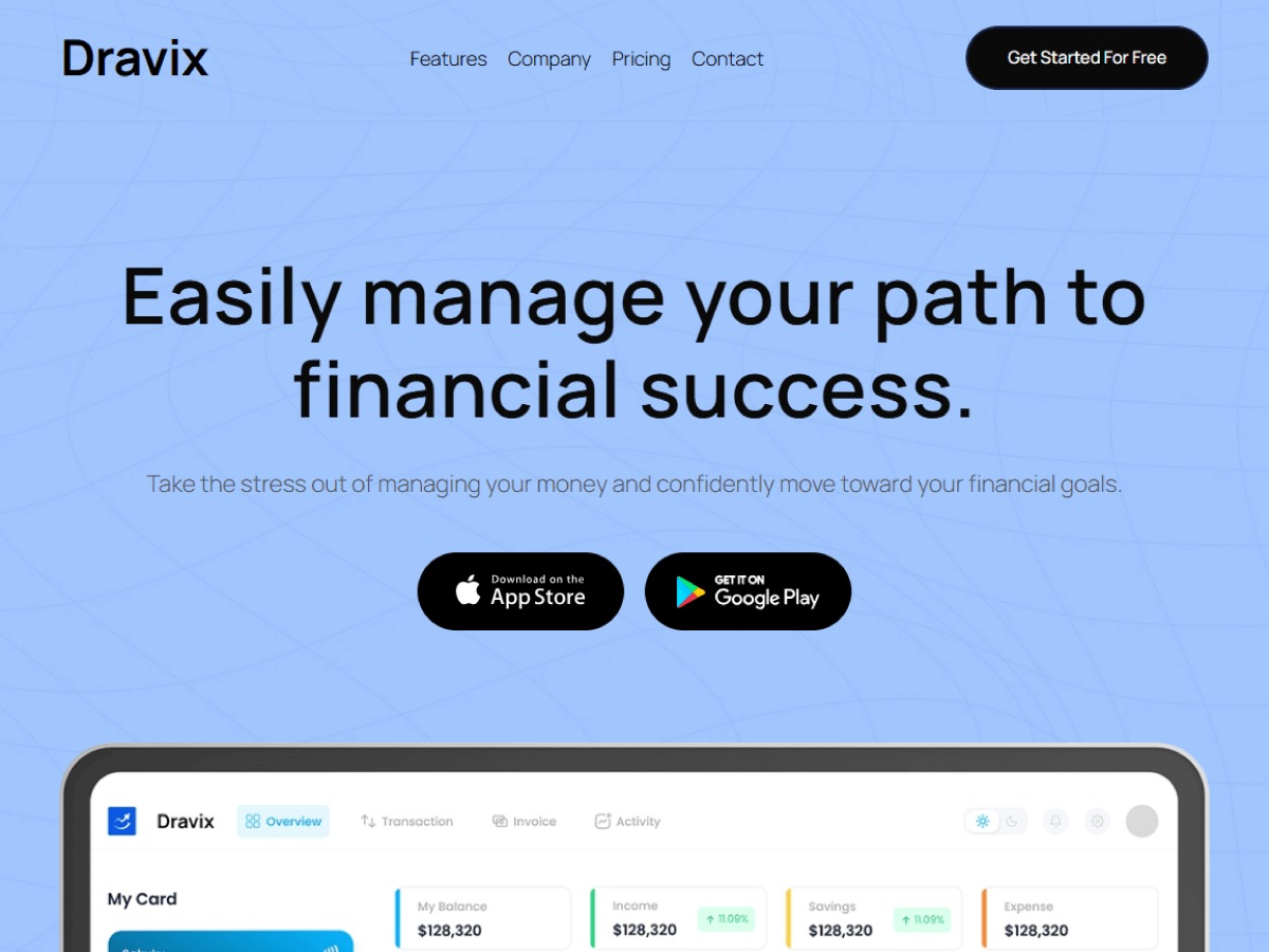 Dravix WordPress theme