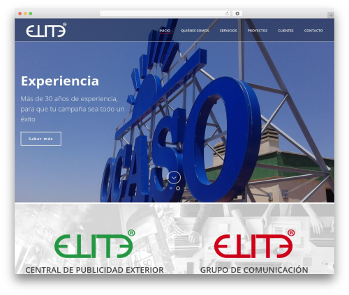 Elite theme WordPress - grupoelitepublicidad.com