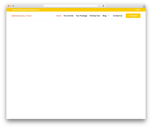 GeneratePress WordPress theme design - bersinarbalitour.com