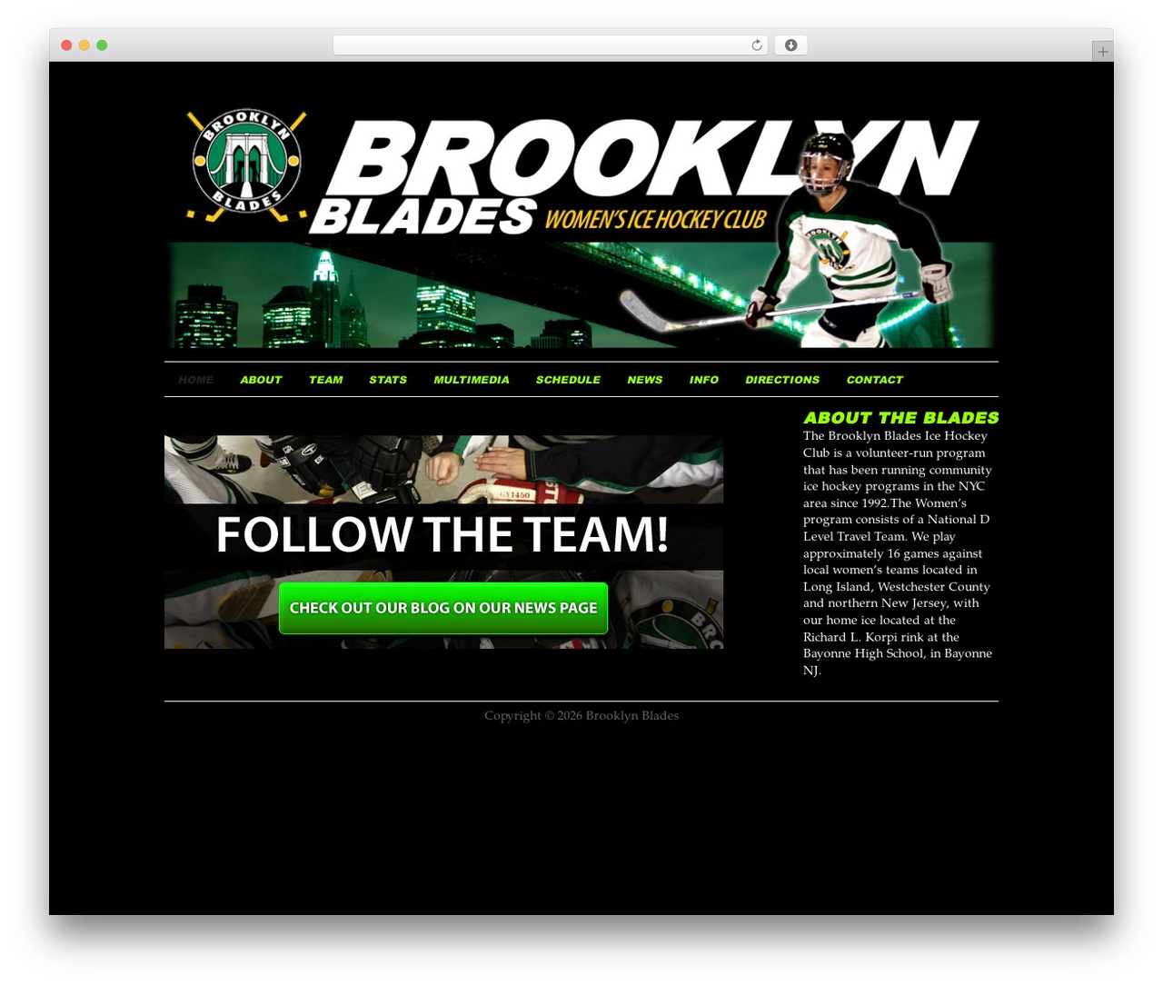 Headway Base WordPress page theme - brooklynblades.org