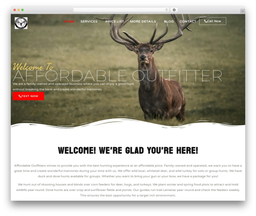 Huntar WP theme - affordableoutfitter.com