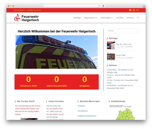 Einsatzverwaltung (einsatzverwaltung) free WordPress plugin - feuerwehr-haigerloch.de