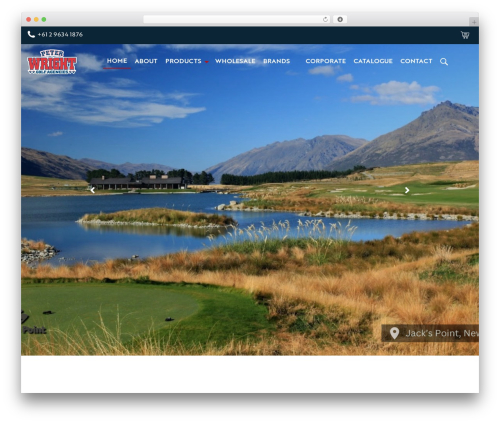 Peter Wright WordPress theme - peterwrightgolf.com
