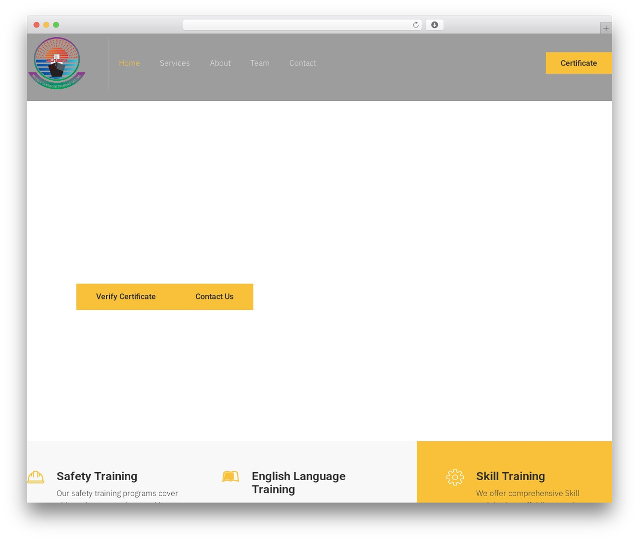 Profecient Theme WordPress theme - sunseaoverseastrainingcentre.com