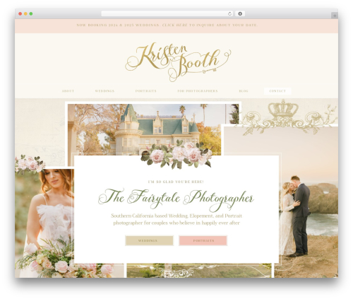 Showit WordPress theme - kristenbooth.net