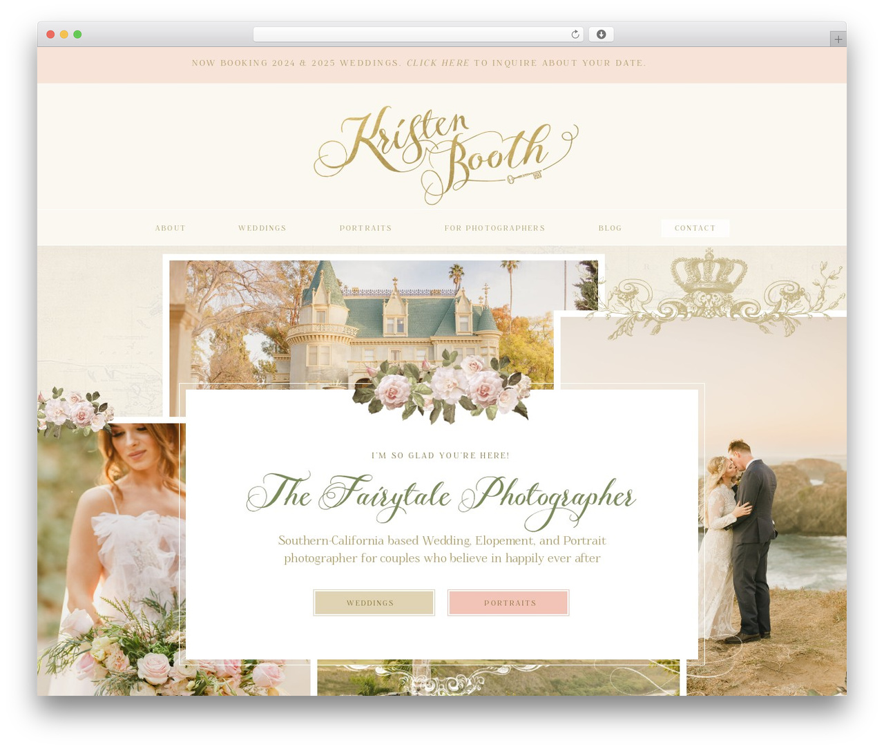 Showit WordPress theme - kristenbooth.net